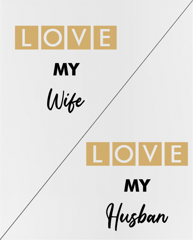 Puodeliai Love My Wife Husban